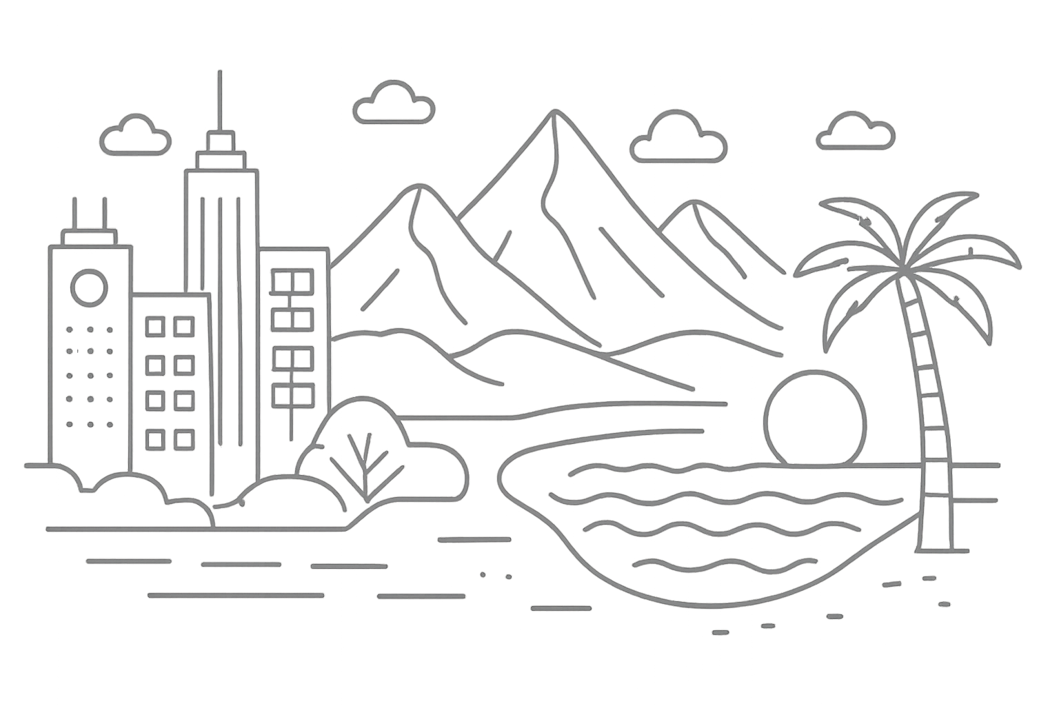 Vacation Background Pattern